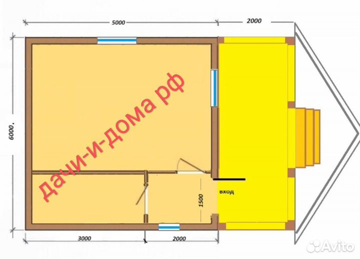 Каркасный дом 6х7