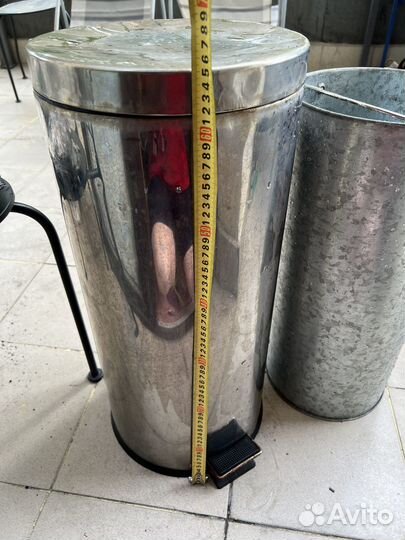 Урна металл педальная