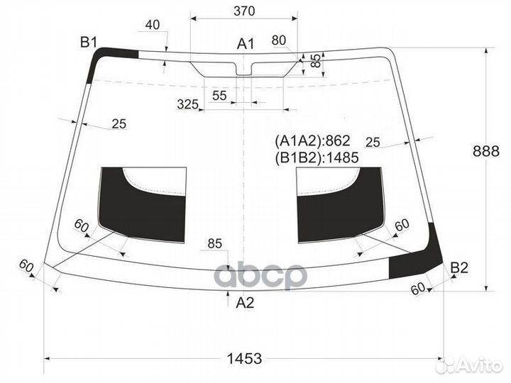 Стекло лобовое KIA spectra (Ижевск) /shuma/sephi