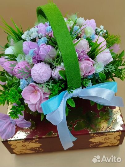 Букет тюльпанов из мыла ручной работы