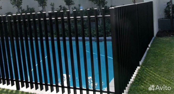 Забор из евроштакетника цена для дома