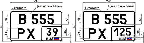 Дубликаты номерных знаков авто