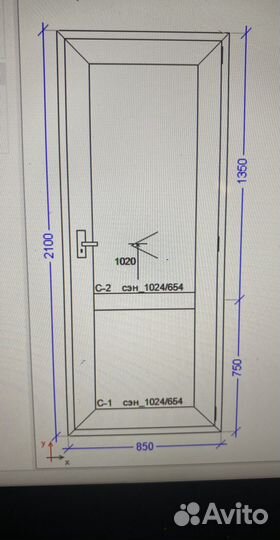 Дверь пластиковая