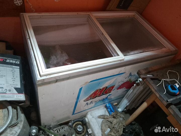 Морозильный ларь со стеклом бу
