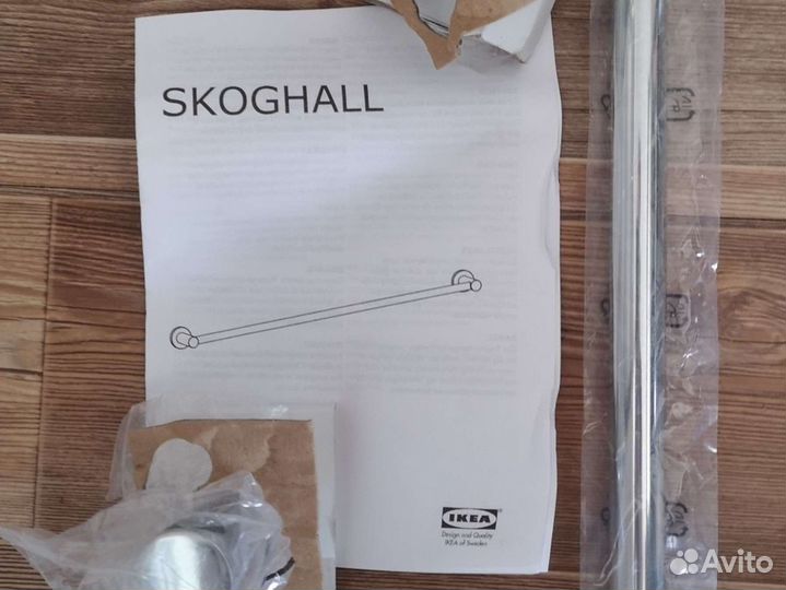 Рейлинг IKEA 83см, полотенцедержатель