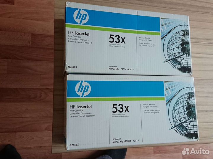 Коробка картриджа hp laserjet q7553x оригинальная