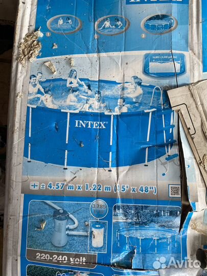 Каркасный бассейн intex 4.57 х 1.22