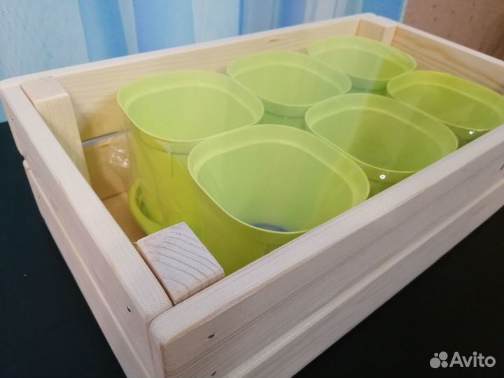 Ящик деревянный для рассады, цветов, хранения