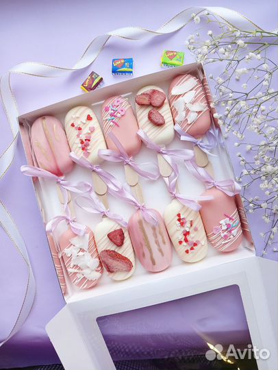 Чизкейк-эскимо на палочке в подарок