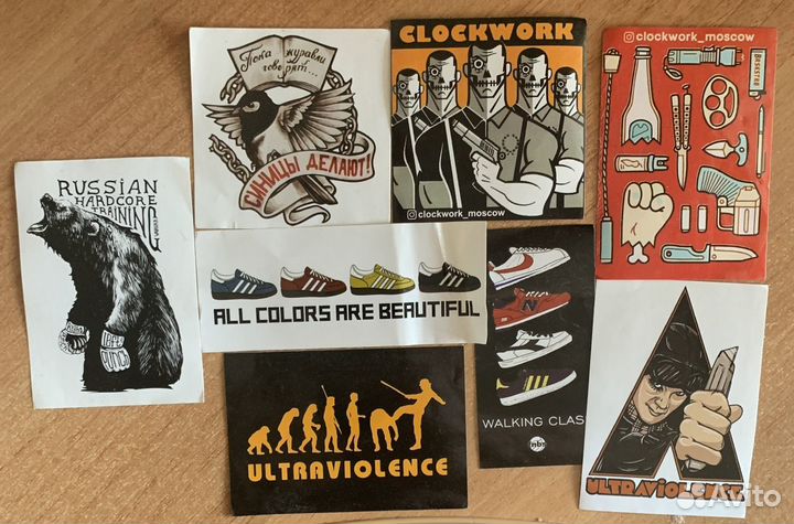 Наклейки. clockwork Moscow