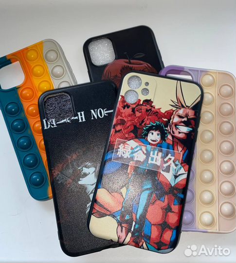 Чехолы на iPhone 11 аниме 5шт