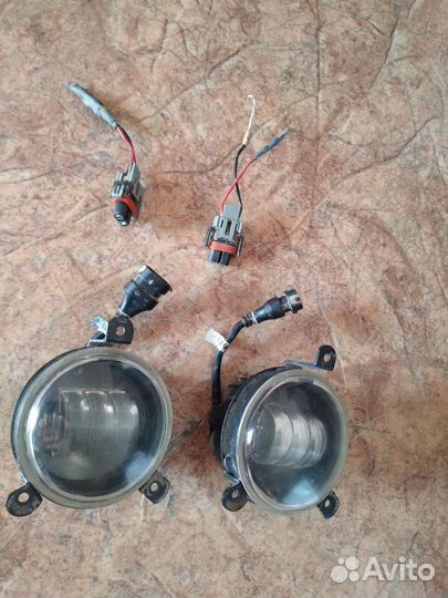 Противотуманные диодные фары на газель