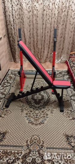 Стойка для штанги и скамья