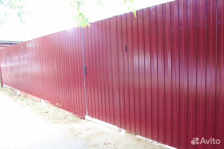 Забор из профнастила