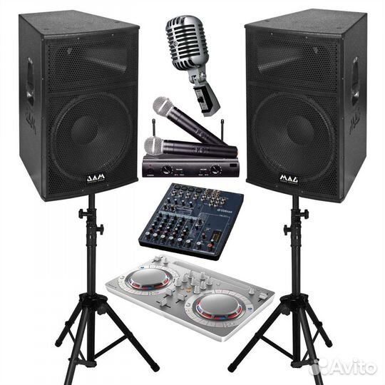 Аренда звукового оборудования,микрофоны,dj