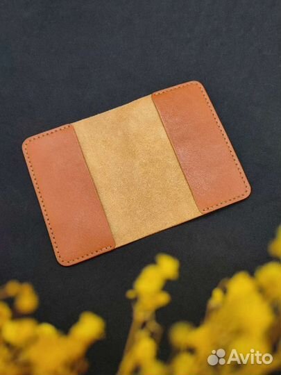 Обложка на паспорт натуральная кожа