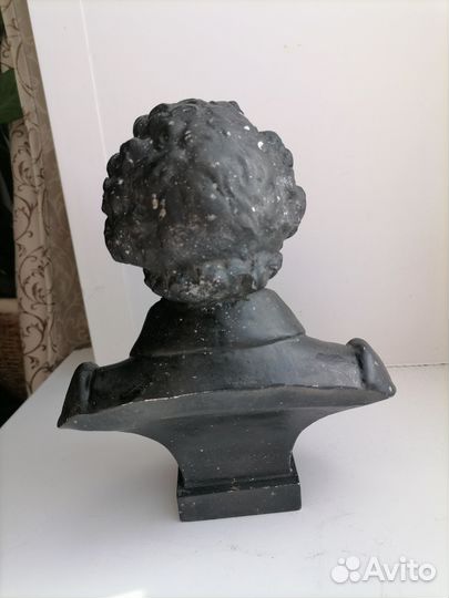 Бюст А.С. Пушкина, скульптор Дыдыкин Н.В., силумин