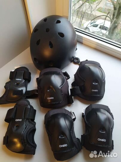Ролики детские раздвижные Oxelo и защита Oxelo