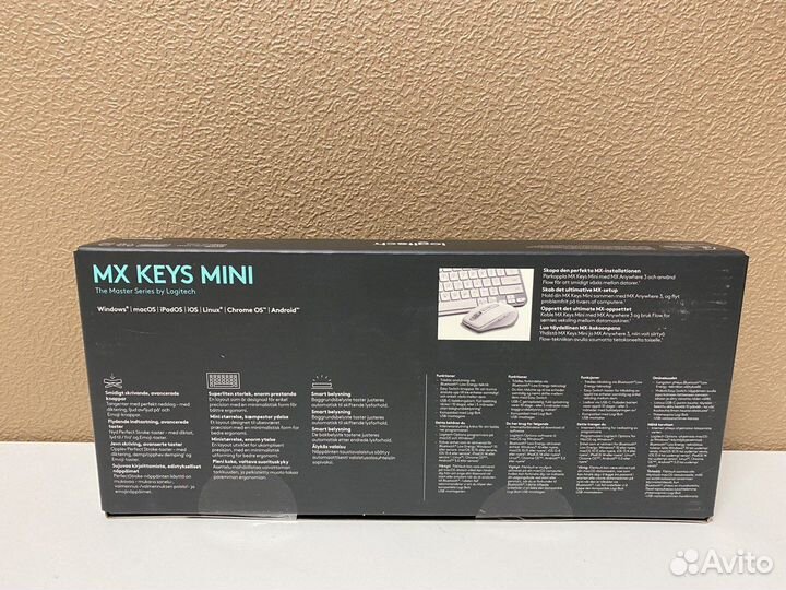 Клавиатура Logitech MX Keys Mini, серый 920-010493-u1