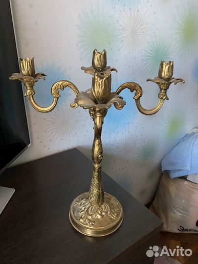 Бронзовый подсвечник