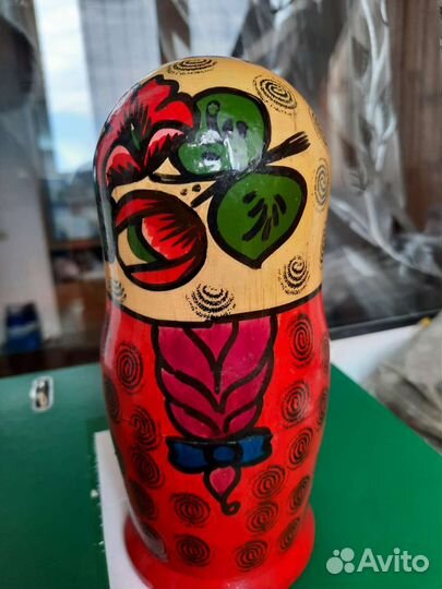 Матрешка СССР деревянная 1970 г