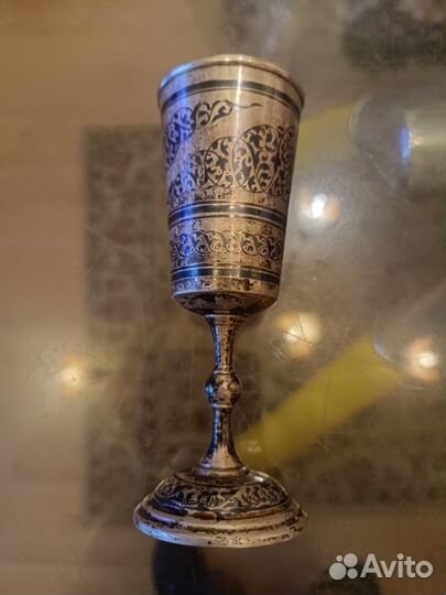 Рюмка серебро. Кубачи