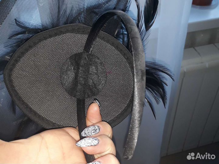 Ободок с вуалью(шляпка)