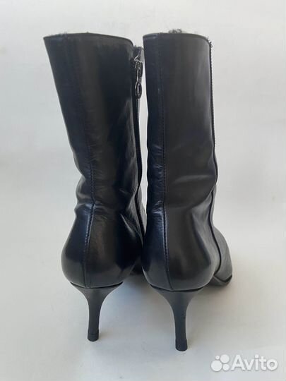 Остроносые сапоги Le Silla Италия натуральная кожа