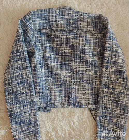 Твидовый пиджак 38-40 размер