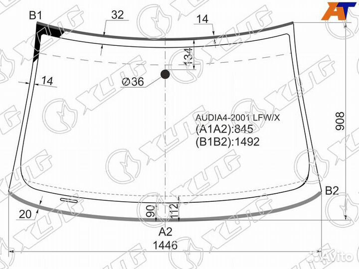 Лобовое стекло ford focus SED, 3/5D HB/BRK 98