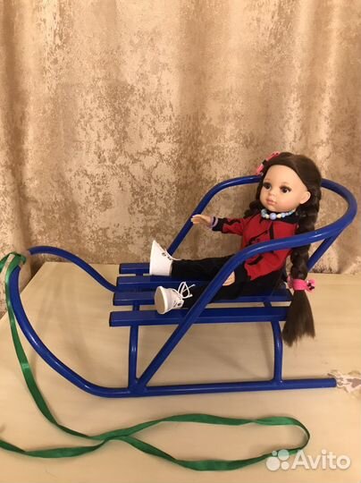 Санки для кукол 45 см / 25 см