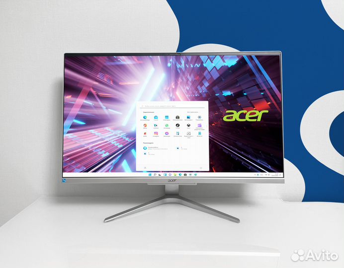 Моноблок Acer 27, 2022г (i3 1115G4, 16GB, SSD)