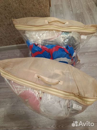 2 больших пакета детских вещей