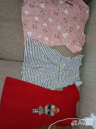 Вещи для девочки, два пакета вещей для девочки