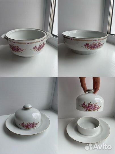 Посуда, стаканы, рюмки, супница, чайник и др