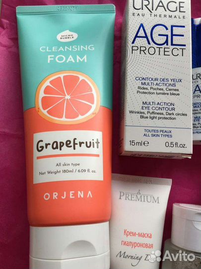 Vichy,la Roche posay,Uriage,Clarins наборы