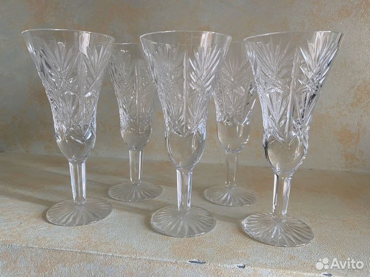 Фужеры хрустальные СССР