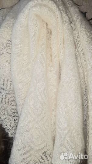 Пуховый платок ручная работа