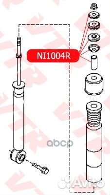 Ремкомплект заднего амортизатора VTR 56113AX000