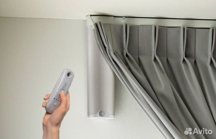 Карниз шторы для дома с электроприводом