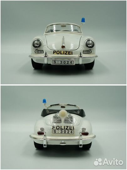 Bburago 1:18 Porsche 356 polizei