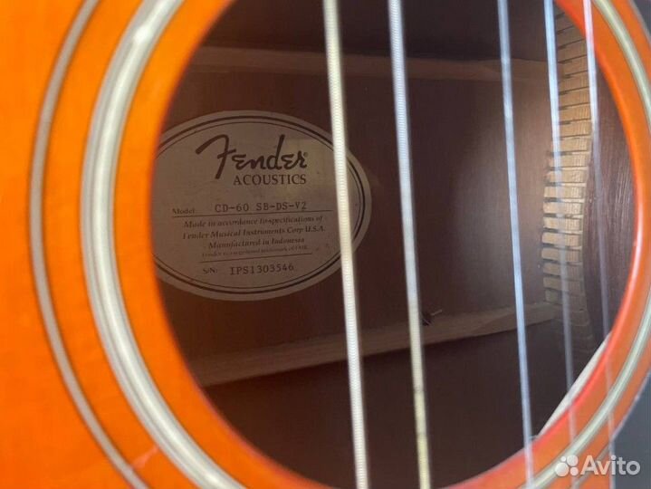 Акустическая гитара Fender Cd-60