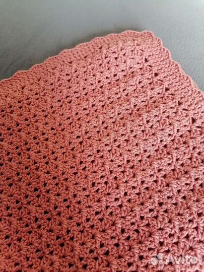 Плед детский вязаный на выписку на заказ