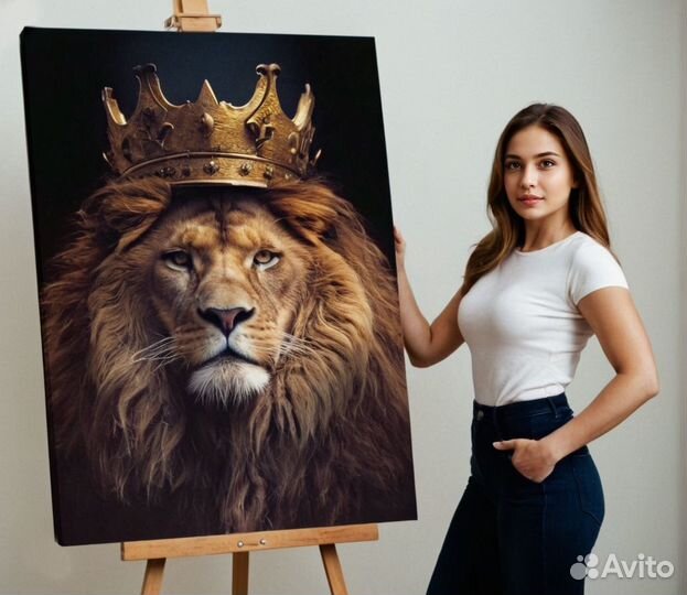 Картины на холсте Лев / Тигр / Дикие кошки