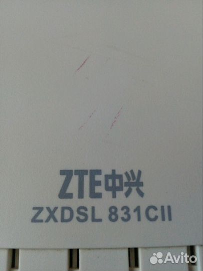 Роутер адсл ZTE sisal 831 cll