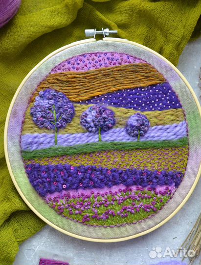 Вышитое панно ручная работа