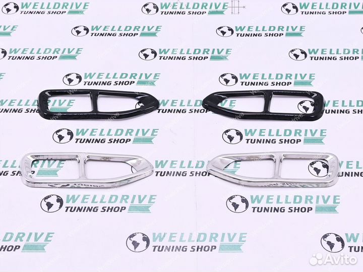 Накладки на выхлоп BMW 7 G11 G12 дорест стиль 760