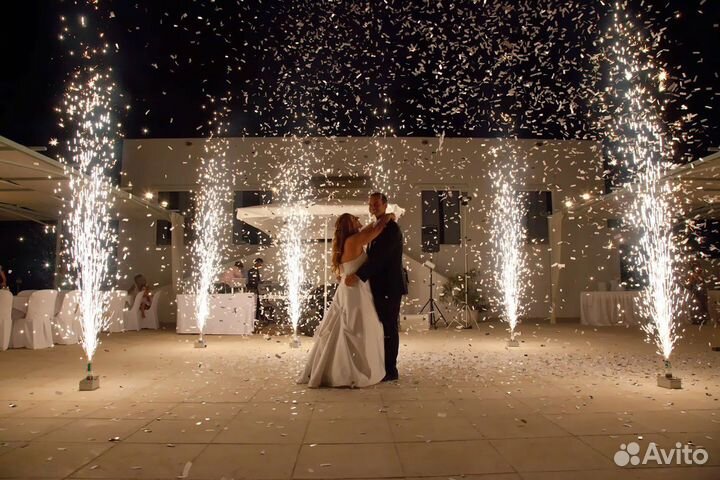 Холодные фонтаны на свадьбу