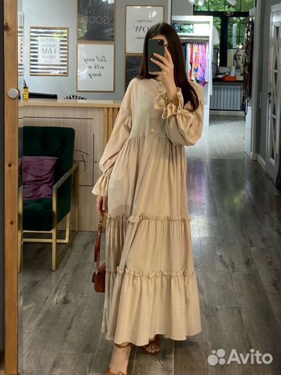 Женское платье летнее длинное