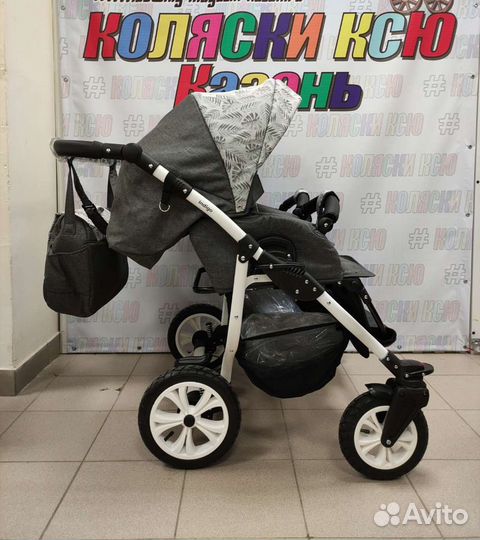 Коляска для двойни Indigo Charlotte Sity Duo